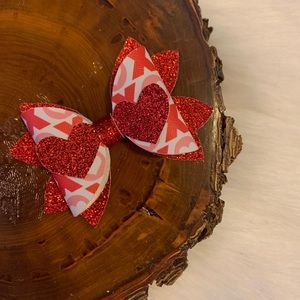 Valentine’s Day hair bow